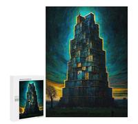 Tower of Infinite Stories: Winter Activity Gift, 500 PCS Wooden Picture Puzzle for Grown-Ups; for Couples, Friends And Family