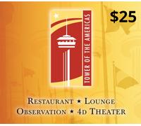 Tower of the Americas USD 25 Gift Card US