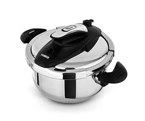 Tower One-Touch Ultima Pressure Cooker, Stainless Steel, T920002