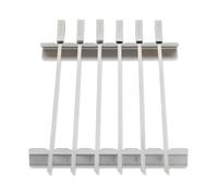 Tower Outdoor Living 6 Piece Skewer Set with Handles and Stand, Collapsible, Stainless Steel, T932013
