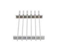 Tower Outdoor Living 6 Piece Skewer Set with Handles and Stand, Collapsible, Stainless Steel, T932013