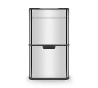 Tower 50L Ozone Recycling Sensor Bin S/Steel Medium Silver