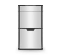 Tower 50L Ozone Recycling Sensor Bin S/Steel Medium Silver
