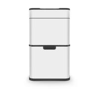 Tower Ozone Recycling Sensor Bin, 50L, Hands Free Opening, Carbon Filter, White T938021WHT