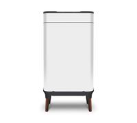 Tower Ozone Sensor Bin with Legs, 65L, Hands Free Opening, Carbon Filter, White T938022WHT