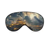 Tower Palace Sleep Mask Soft Eye Mask Eye Cover Eyeshade Blindfold with Adjustable Strap
