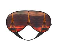 Tower Paris Print Eye Mask,Silk-Like Sleep Mask,Night Sleeping Mask for Men Women,for Sleep Relaxation