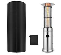 Tower Patio Heater Covers, Heavy-duty and Weather-resistant Oxford Fabric, Waterproof, Dust-proof, Snow-proof, Windproof, with Zipper and Storage Bag