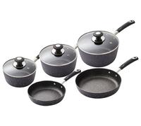 Tower Precision 5 Piece Aluminium Pan Set - Black