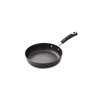 Tower T900112 Precision 20cm Non-Stick Forged Aluminium Frying Pan with Black Diamond Coating, Soft Grip Handle, Black