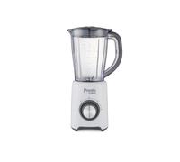 Presto By Tower PT12052WHT Jar/Jug Blender, 1.5 Litre Capacity, 2 Speed Settings and Pulse, Stainless Steel Blades and Dial, 35 g Grinder Attachment, Powerful 500W, White