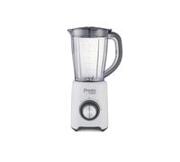 Presto By Tower PT12052WHT Jar/Jug Blender, 1.5 Litre Capacity, 2 Speed Settings and Pulse, Stainless Steel Blades and Dial, 35 g Grinder Attachment, Powerful 500W, White
