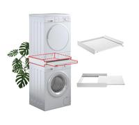 Tower Pro SUPSLW001 - Washer and Dryer Stacking Kit with Removable Shelf - Space-Saving Laundry Support