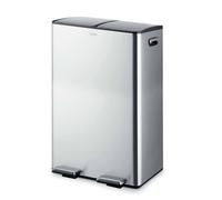 Tower Recycling Pedal Pin - Two Compartments 60L - Stainless Steel