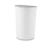Tower Recycling Sensor Bin, Plastic, White