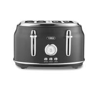 Tower T20065BLK Renaissance 4 Slice Toaster, 7 Browning Levels, Self-Centring Function 1630W, Black