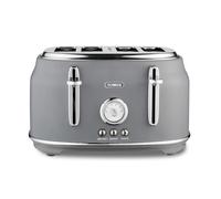 Tower Renaissance 4 Slice Retro Toaster, Wide Slots, 1630W, Grey - T20065GRY