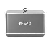 Tower T826175GRY Renaissance Bread Bin, 16L Capacity, Simple Pull Lid, Grey