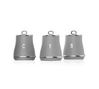 Tower Renaissance Grey 3-Piece Tea Coffee Sugar Canister Set T826176Gry