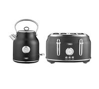 1.7L Kettle & 4 Slice Toaster Twin Pack Tower Black One Size