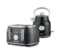 TOWER Renaissance 4-Slice Toaster and Kettle Bundle - Black, Black