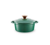 Tower Round Casserole Cast Iron 20Cm, Verdigris Green Bo800250Grn Green