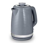 Tower T10077GRY Saturn Kettle with Quick Boil, 1.7L, 3000W, Grey and Chrome Accents