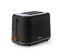 Tower T20027BLK Scandi 2 Slice Toaster with Adjustable Browning Control, Centring Function, 800W, Black