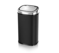 Tower Sensor Bin By T80900 Square Stainless Steel Infrared 58L Black Black One Size
