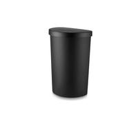 Tower Curved Sensor Bin with Liner Retainer Ring, Durable PP Body, Battery Operated, 50L, Black
