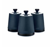 Tower Sera 1.3 Litre Carbon Steel Set of 3 Food Storage Canisters - Blue
