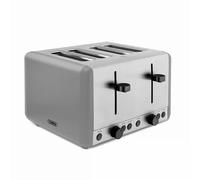 Tower Sera 4 Slice Toaster, 1800W, Wide Slots, Grey - T20086GRY