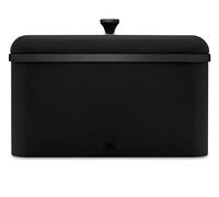 Tower Sera Black Breadbin Contemporary Kitchen Storage With Black Smoked Trim