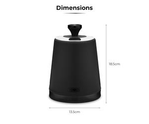 Tower Sera Set of 3 Canisters Black with Smoked Trims, Stainless Steel T826137BLK