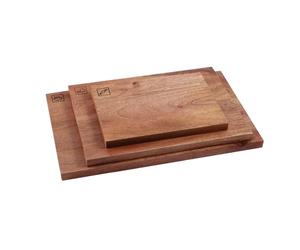 Tower Set of 3 Chopping Boards, Small, Medium, Large, Suitable for Food Preparation and Serving, Mango Wood, T847045