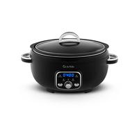 Sur La Table SLT16010BLK Core 3.5 Litre Digital Slow Cooker for Stews and Casseroles, Digital LED Screen, 3 Temperature Functions, Removable Aluminium Pot, Energy Saving, 200W, Black
