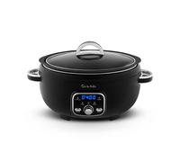 Sur La Table SLT16011BLK Core 6.5 Litre Digital Slow Cooker for Stews, Casseroles and Meat with Digital LED Screen, 3 Temperature Functions, Removable Aluminium Pot, Energy Saving, 320W, Black