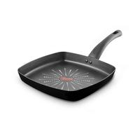 Tower SmartStart Classic Aluminium Grill Pan, Easy Clean Aeroglide Non-Stick, Oven Safe, Long Lasting, Black T700307