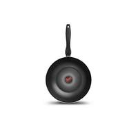Tower Wok SmartStart Gourmet T700316 - 28cm Aluminium Non-Stick, Induction & Oven Safe, Black