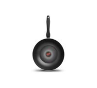 Tower Wok SmartStart Gourmet T700316 - 28cm Aluminium Non-Stick, Induction & Oven Safe, Black