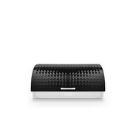 Tower T826206BLK Solitaire Bread Bin, Stainless Steel, Black