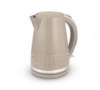 Tower Solitaire Kettle, 1.5L, Cord Storage, 3KW, 3D Diamond Textured, Latte & Chrome Accents - T10075MSH