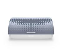 Tower Solitaire Roll Top Bread Bin, Stainless Steel, Grey