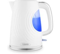 Tower T10083WHT Sonar Textured Kettle with Large Viewing Window & Blue Light, 360 Degree Base, 3000W, 1.7L, White