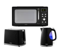 Tower Sonar White Kettle 2 Slice Toaster And Digital Microwave Kitchen Set