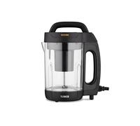 Tower Vizion 1.6L Soup Maker with Transparent Body, Overflow Protection, 1000W, Black, T12067
