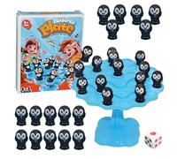 Tower Stack Game | Penguin Balancing Game - Interactive Educational Toys Desktop Balance Plate For Family, Boys, Girls