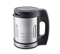Tower Stainless Steel Soup & Smoothie Maker with LED Control Panel, 1L, Silver, T12056