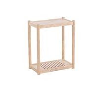 Tower Stand Holder Wood PC Tower Stand CPU Holder Multi-tier Rolling Mobile Desktop Printer Cart with Invisible Caster Wheels for Office Home for Gamers(Small)