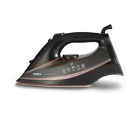 Tower Steam Iron 3100W, Fast Heat-Up for Quick Ironing, 180g Steam Boost, Ceramic Soleplate for Smooth Glide, 360ml Tank, Anti-Drip System, Black & Rose Gold (T22013)